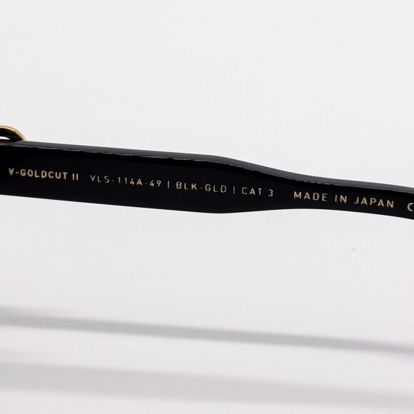 NEW VALENTINO V-GOLDCUT-II WOMEN BLACK SUNGLASSES VALENTINO VLS-114A